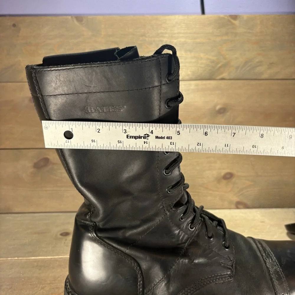 bates paratrooper mens size 12 shoes black leather tall combat military boots